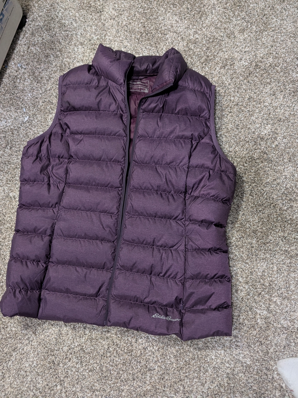 Eddie Bauer Women's Quilted Down Vest - Deep Plum